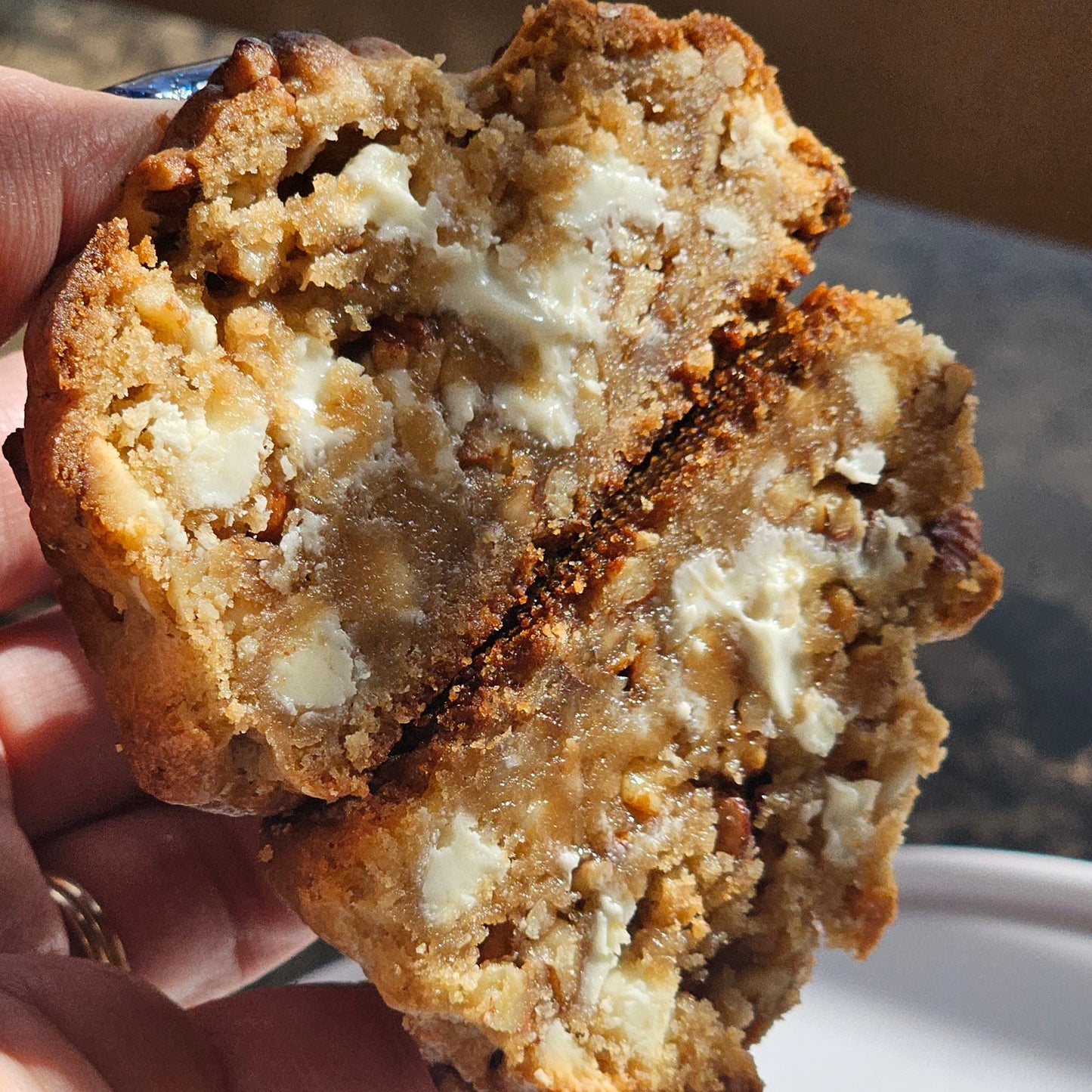 New York Style White Chocolate Pecans Cookie