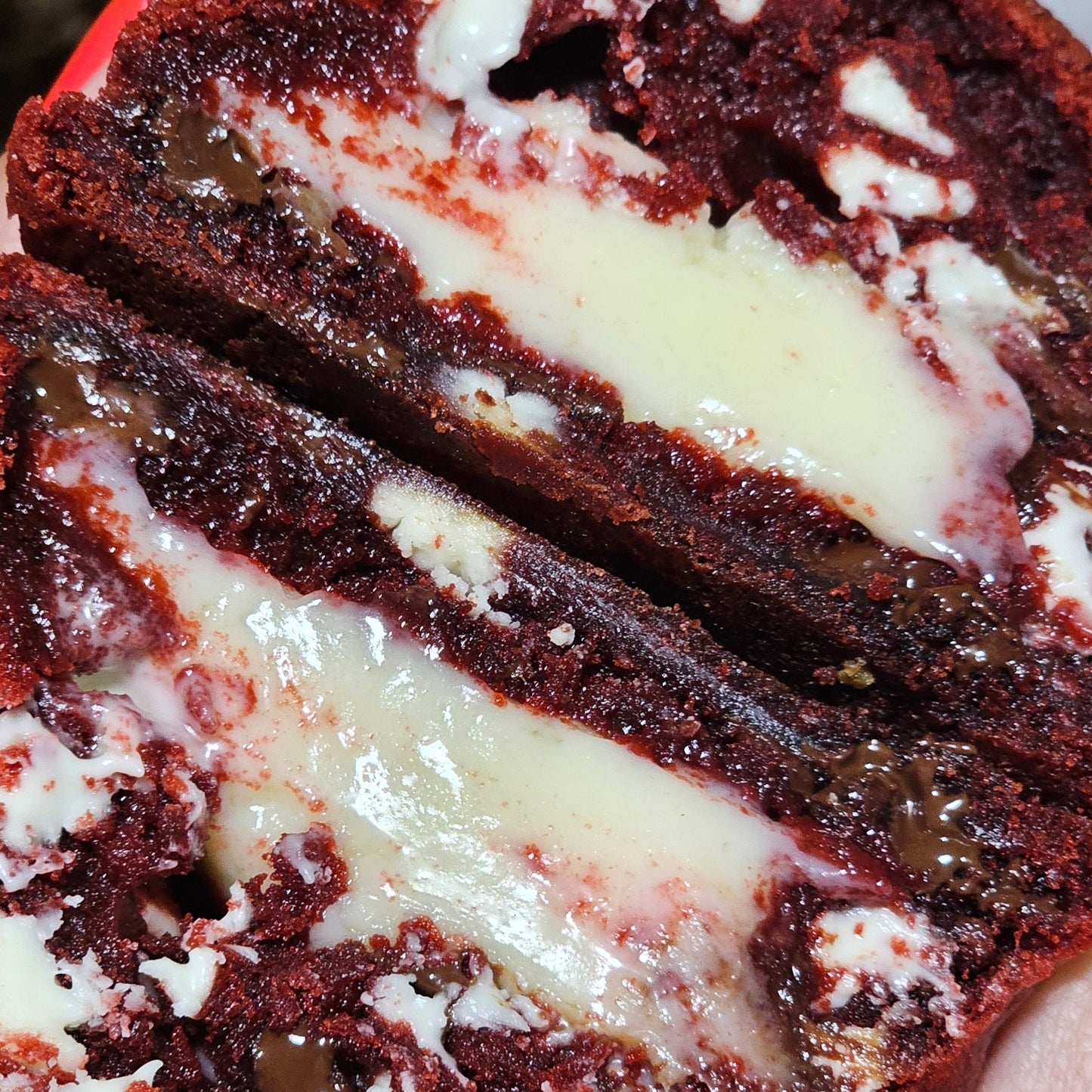 New York Style Red Velvet White Chocolate Cookie