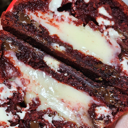 New York Style Red Velvet White Chocolate Cookie
